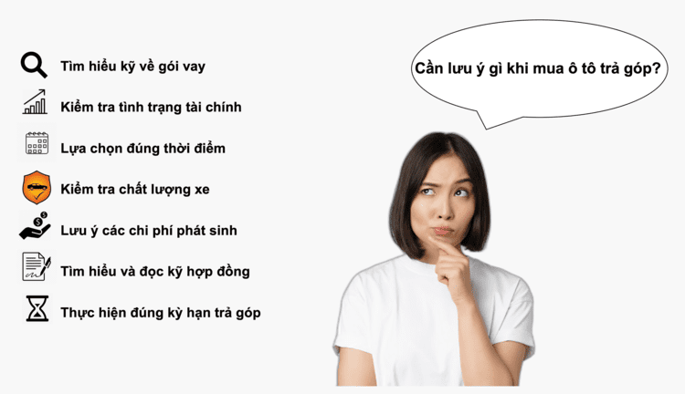 Lưu ý khi mua ô tô trả góp